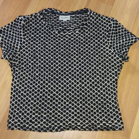 Vintage 90's Bubble Stretch Crop Top - Picture 1 of 3